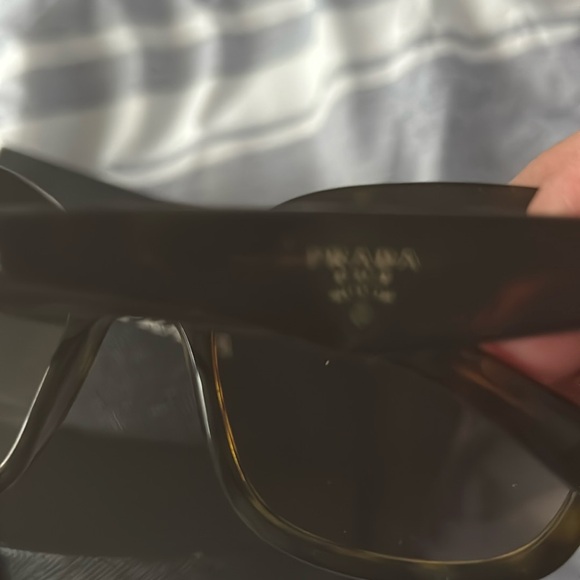 Prada Brown vintage Triangle Logo Sunglasses SPR24Q - Women | never used - Picture 3 of 5